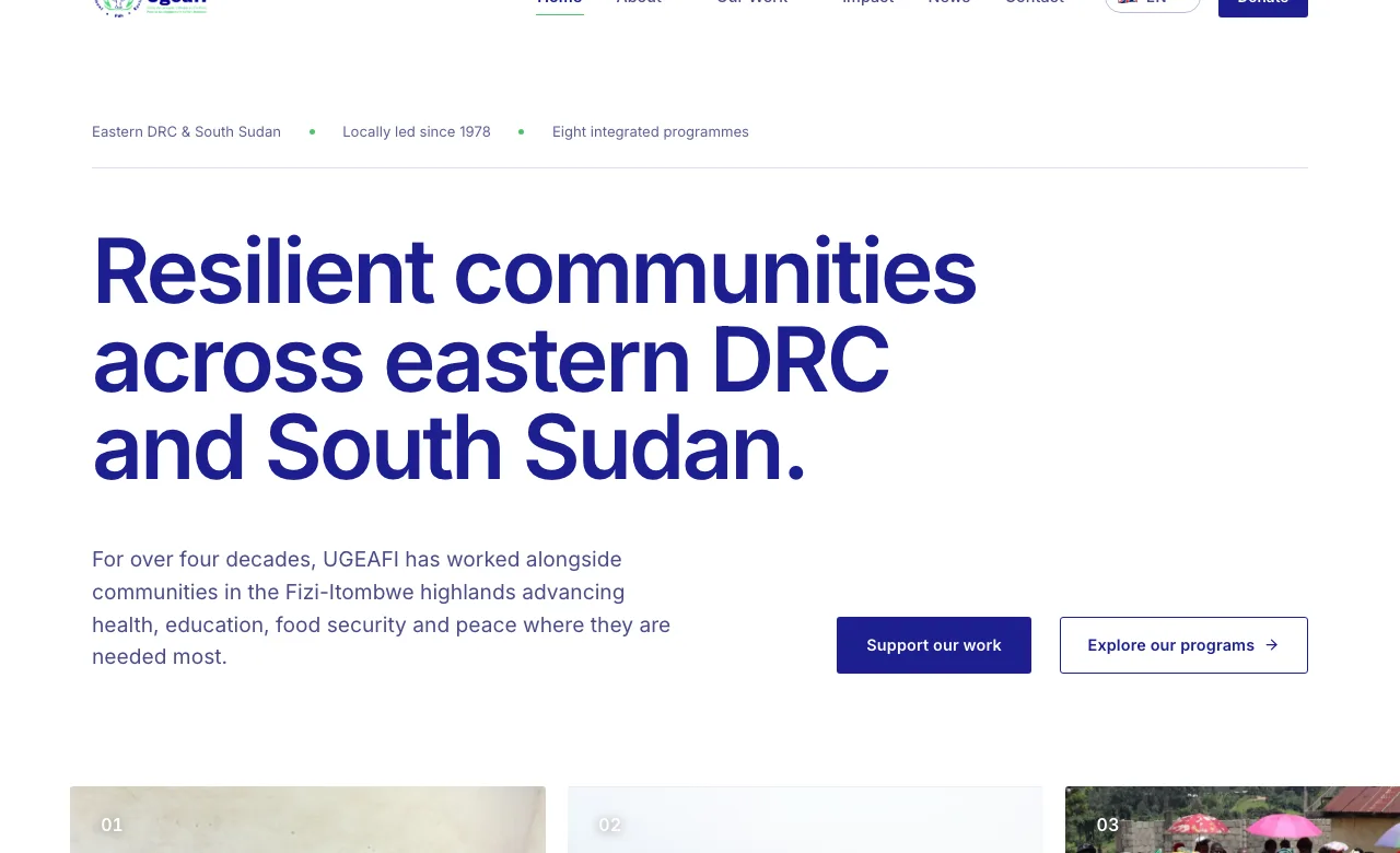 UGEAFI live site preview